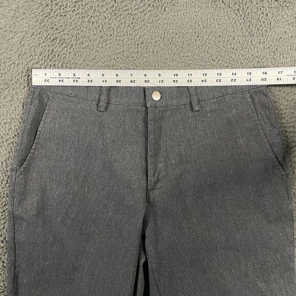 Mizzen+Main Pants Mens 32x31 Gray Slim Straight Fit Performance Chino Stretch - Picture 9 of 14